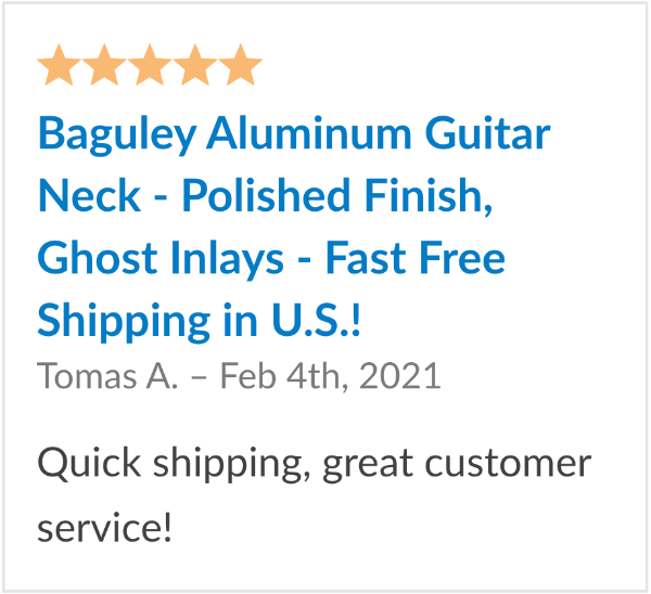 aluminum guitar neck review