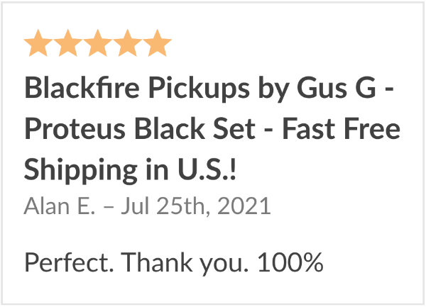 Blackfire Pickups Reviews