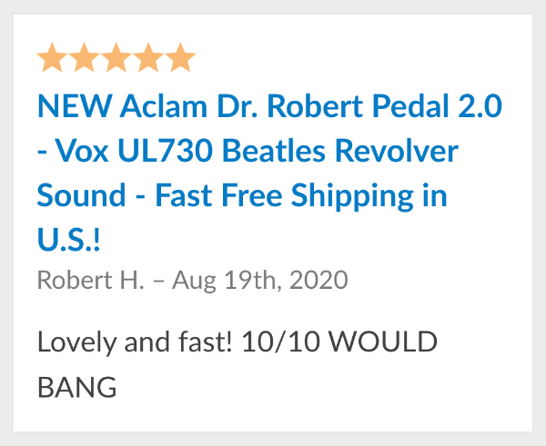 guitar pedal reviews dr robert