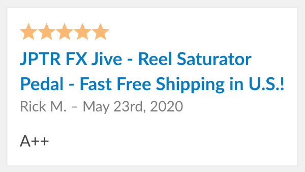 JPTR FX Jive Review