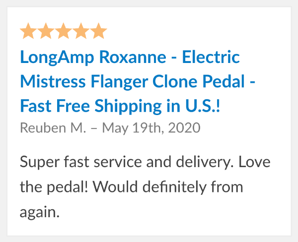 LongAmp Roxanne Pedal Review