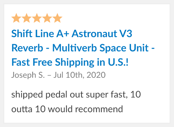 Shift Line Astronaut Review