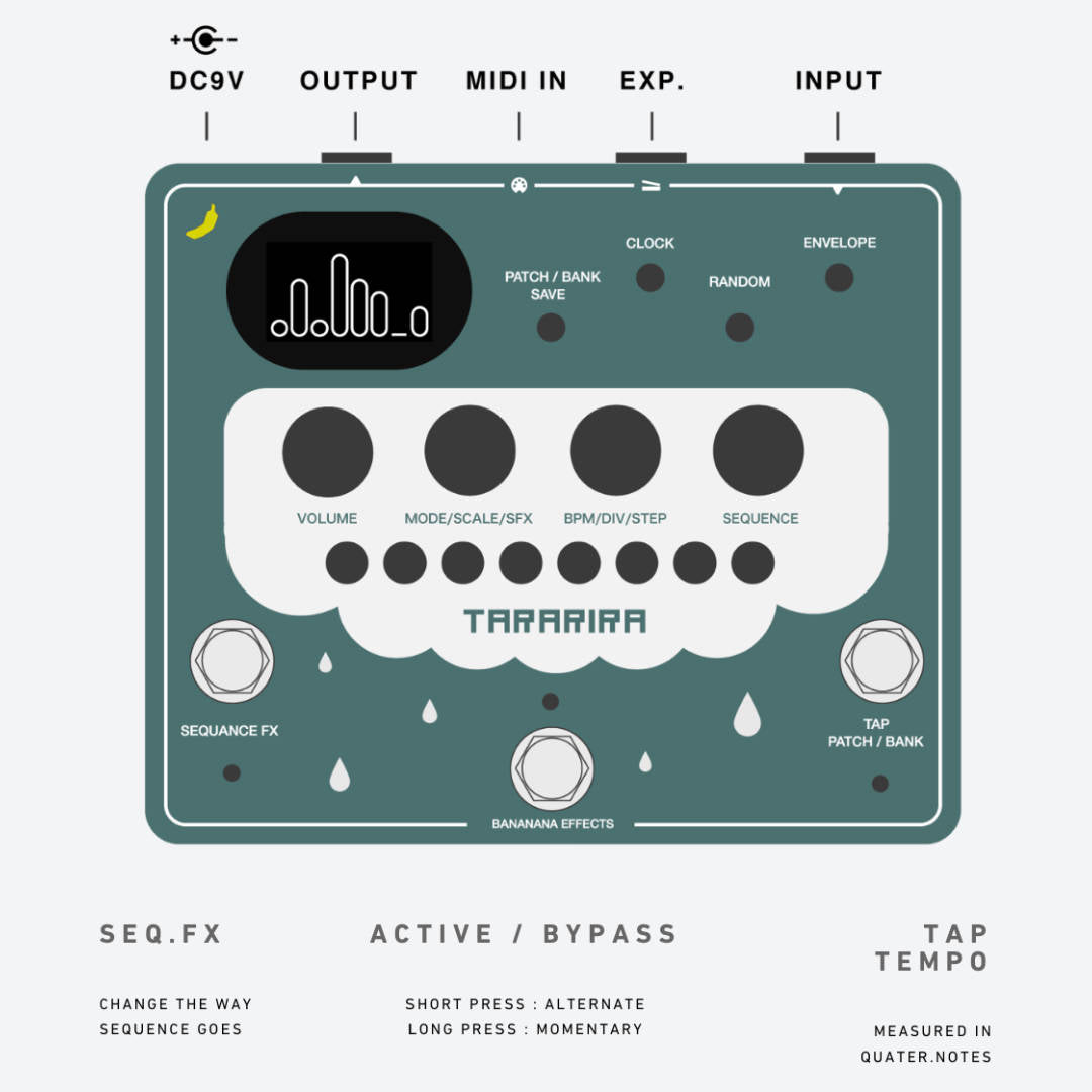 Bananana Effects Tararira - Arpeggiator Pedal