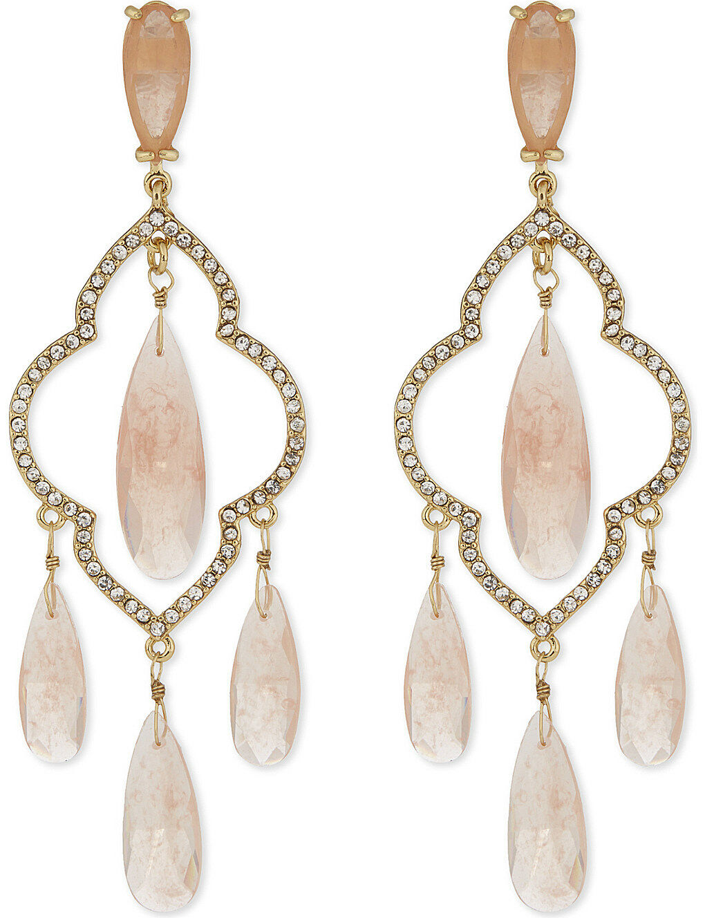 kate spade lantern gems chandelier earrings