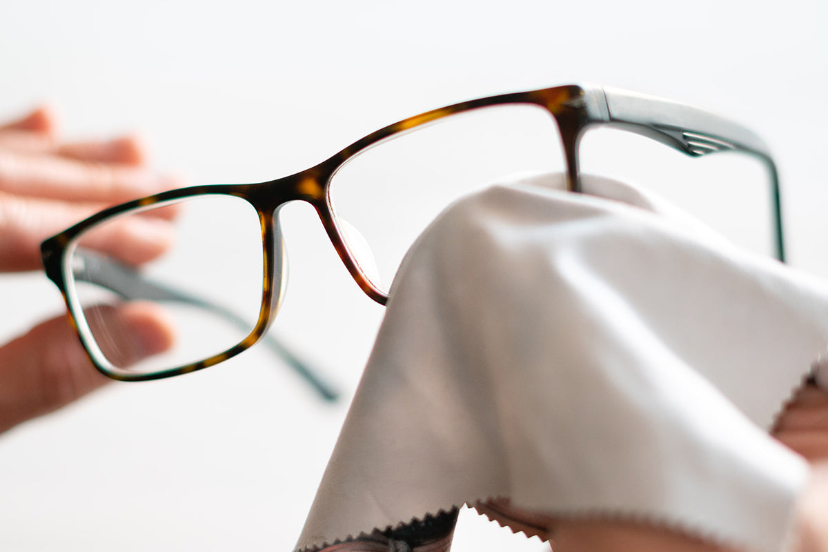 how to clean prescription glasses with a cloth