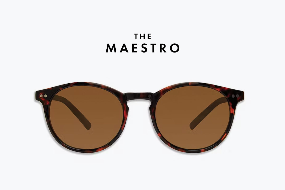 maestro brown polarized sunglasses for driving