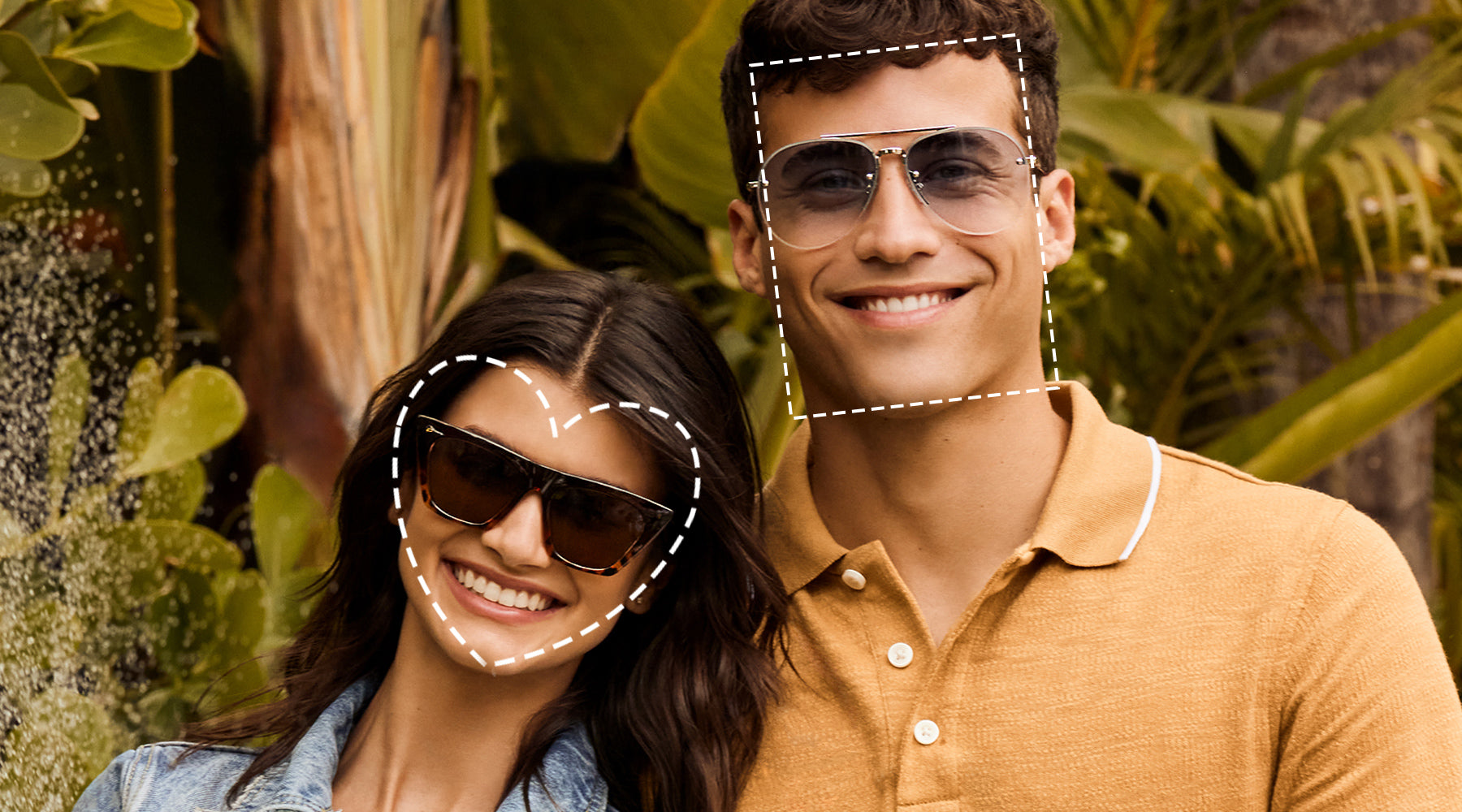 A Man and Woman Wearing Stylish Sunglasses