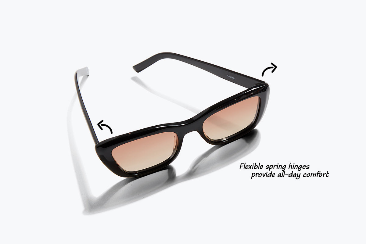 Large Sunglasses with Flexible Hinges for Large Heads