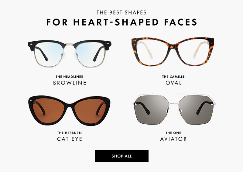 The Best Glasses For Heart-Shaped Faces
