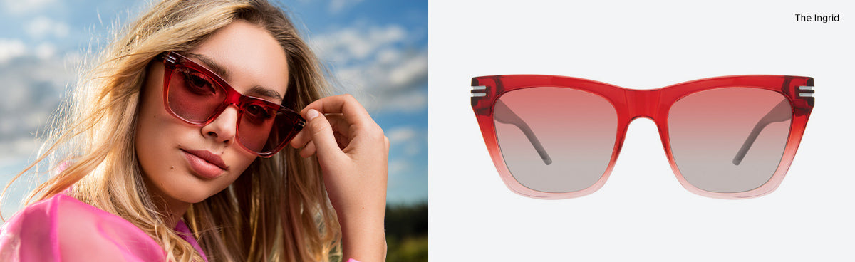 red lens sunglasses by prive revaux