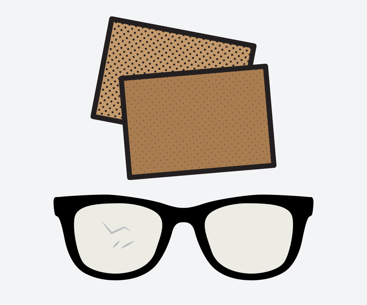 how to remove scratches from prescription glasses with sandpaper