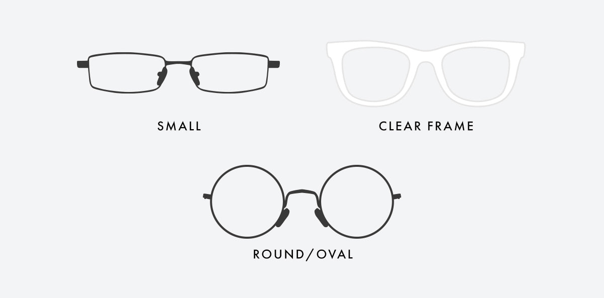 Would black glasses frame or clear glasses frame compliment a