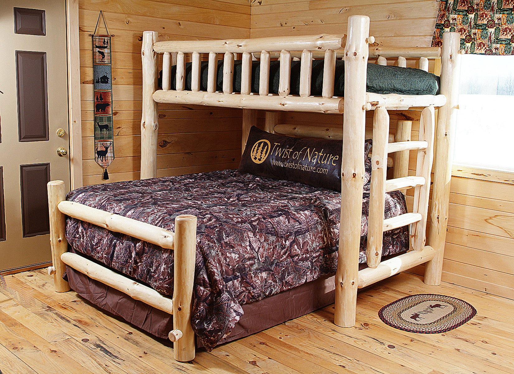 log loft bed