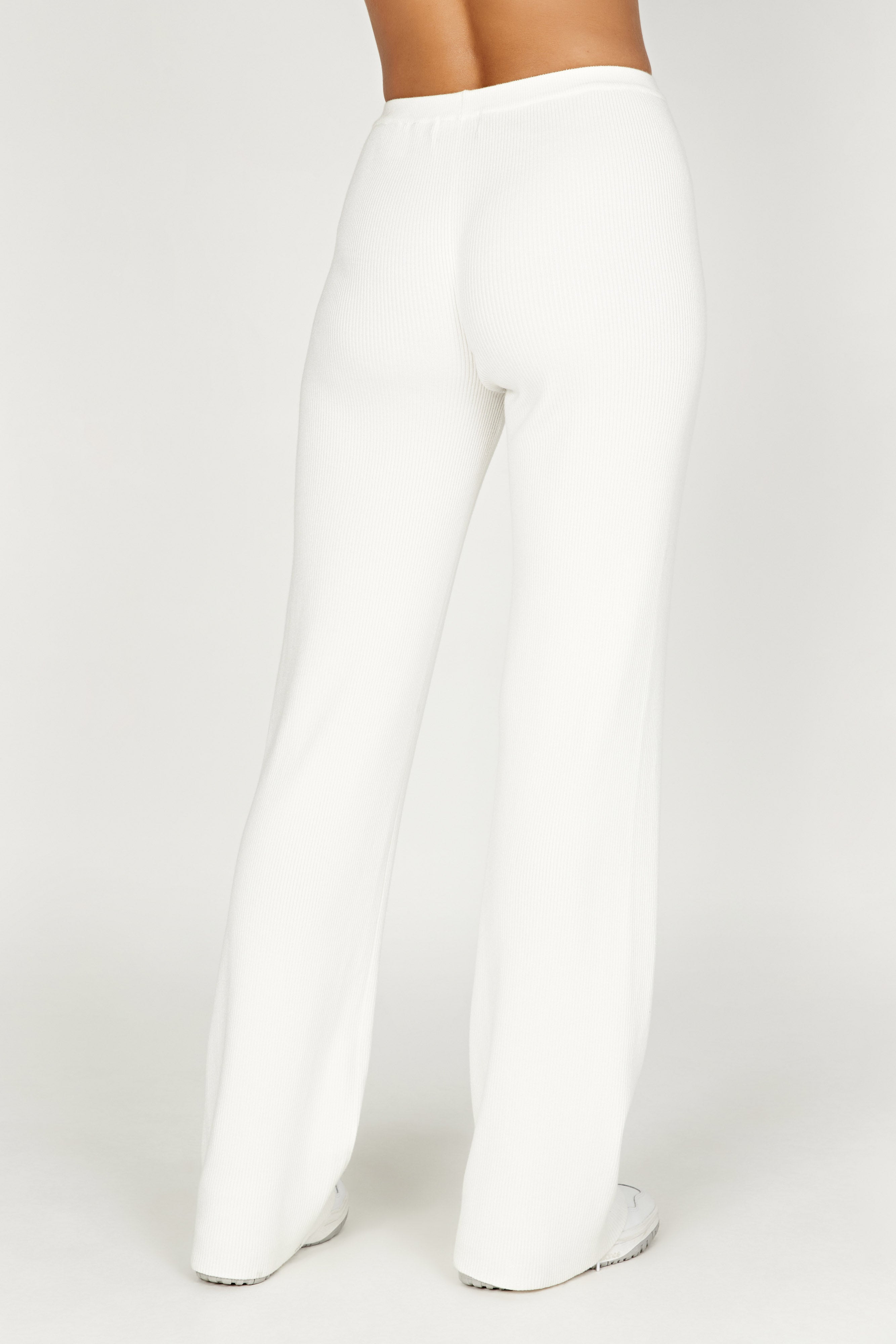 Linnie Straight Leg Knit Pant - White