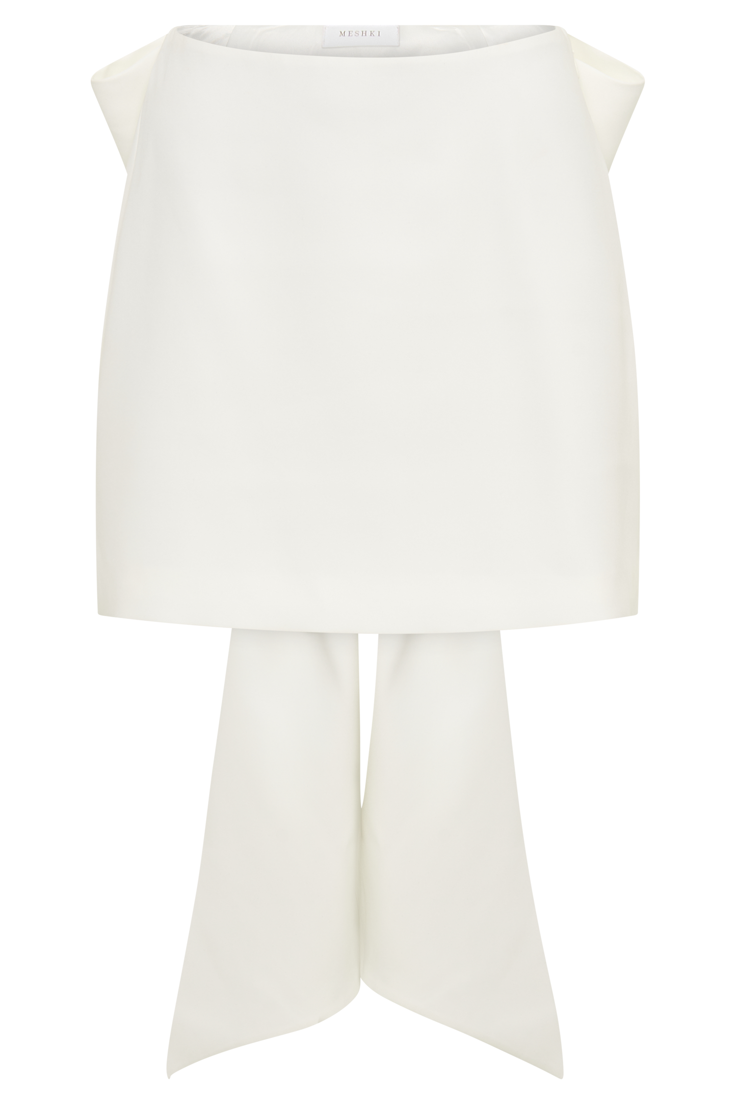 Jana Bow Mini Skirt - White