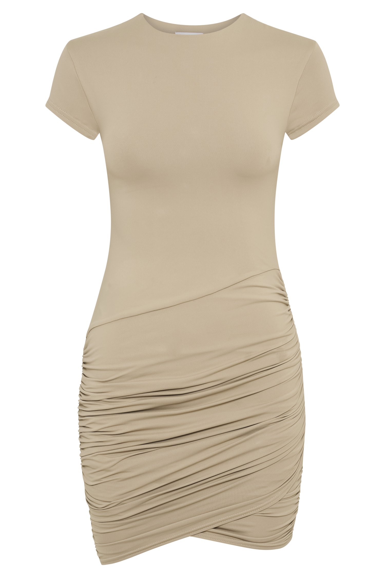 Baylee Recycled Nylon Mini Dress -Taupe