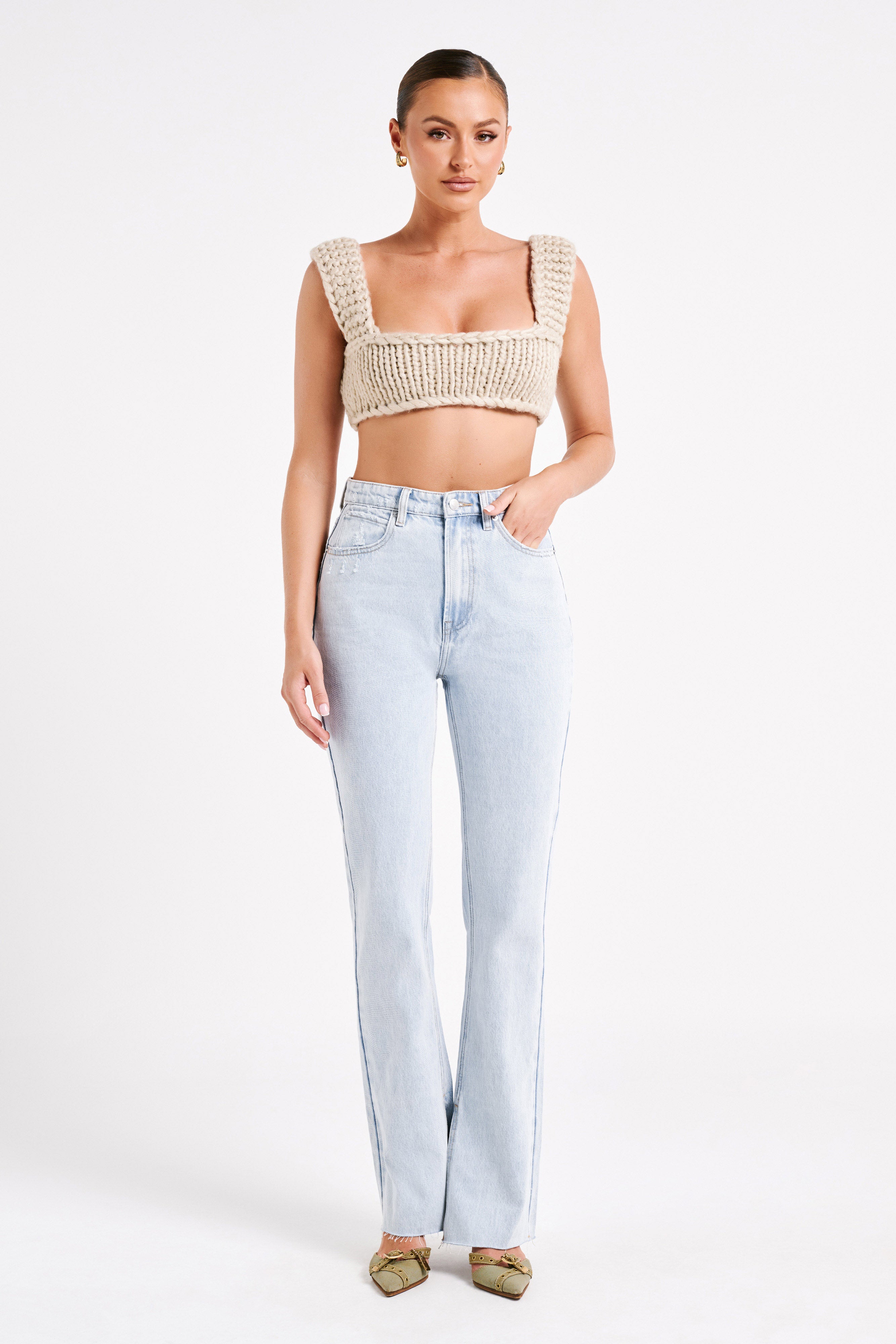 Lauren Straight Leg Jeans - Light Blue