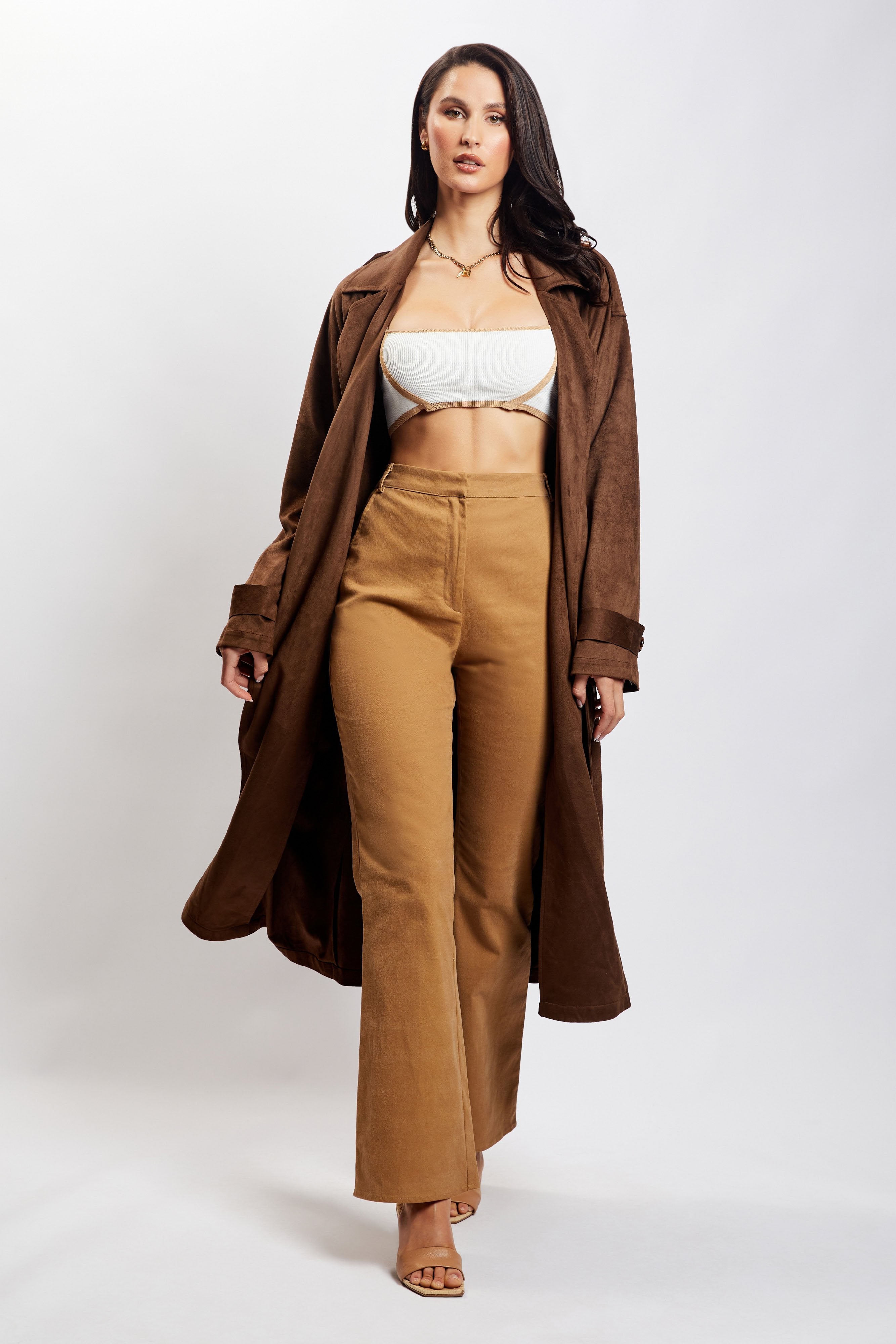 Cindy Flare Pants - Camel