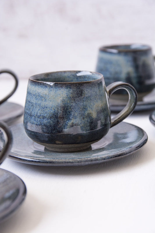 Pottery Espresso Cups, 5 fl. oz - Handcrafted Coffee Cups – Mad About  Pottery