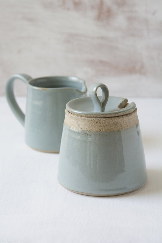 Blue Ceramic Creamer and Sugar Set – Mad About Pottery