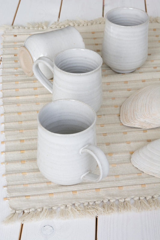 Farmhouse Yellow Ceramic Mugs Without Handles ׀ Mad About Pottery – Mad  About Pottery