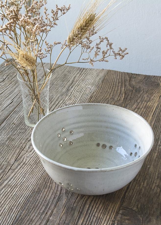 berry colander ceramic