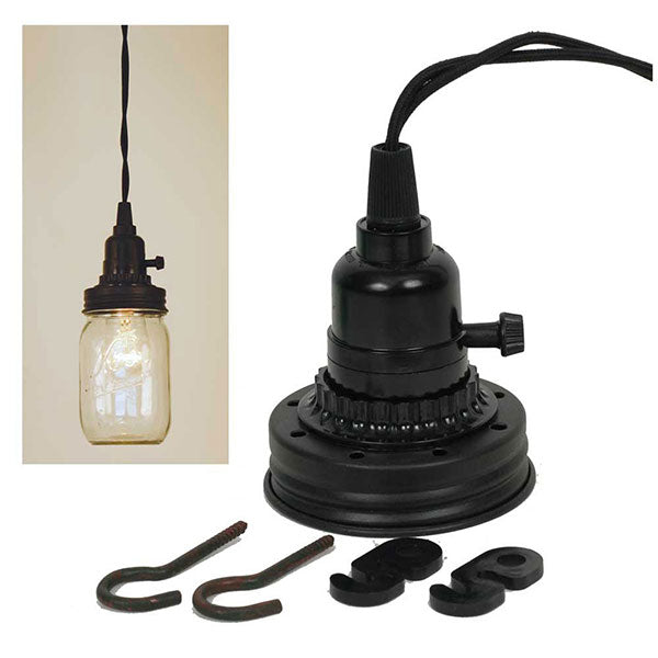 Mason Jar Pendant Lamp Kit – Rustic Tuesday