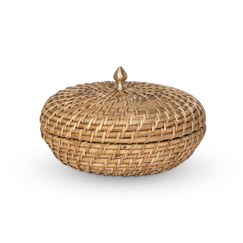 Amelia Woven Bamboo and Brass Oval Tray, Set of 2 – Rustic Tuesday