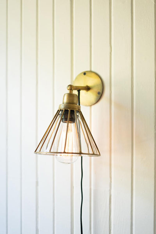 clear glass antique brass pharmacy pendant light with rope