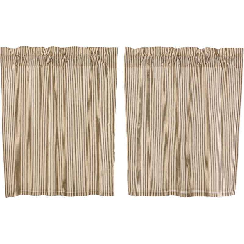 Sawyer Mill Charcoal Ticking Stripe Tier Set of 2 L24xW36 – Rustic Tuesday