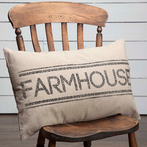 Heritage Farms Sheep and Star Hooked Pillow - 14x22