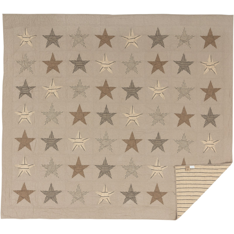 Sawyer Mill Star Charcoal Quilt