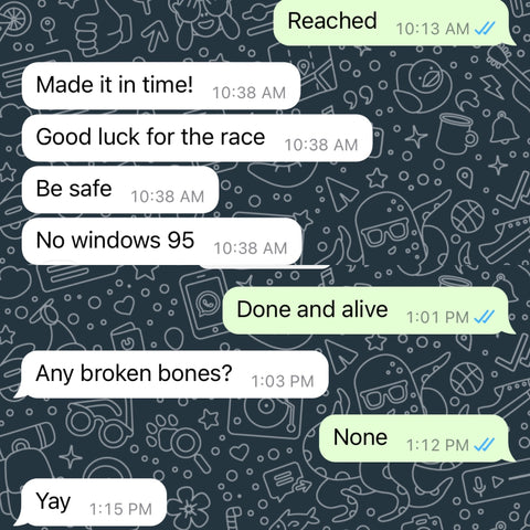 Whatsapp chat with wife