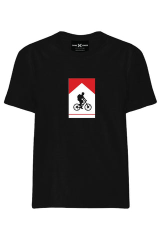 Radfahren themenorientiertes T-Shirt