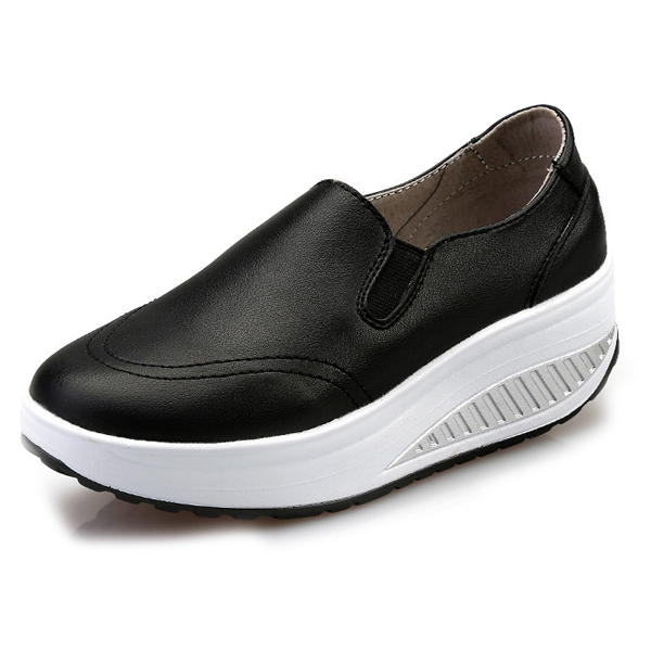 Comfy Slip-On Matte Platform Shoes – Comfy Platform Shoes