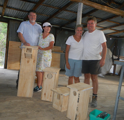 King parrot, Gang gang, tree climber and Rossella boxes just need hardwood fronts and painting 