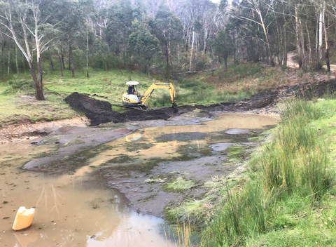 Friend and his 8 ton digger, a task too big for him.  