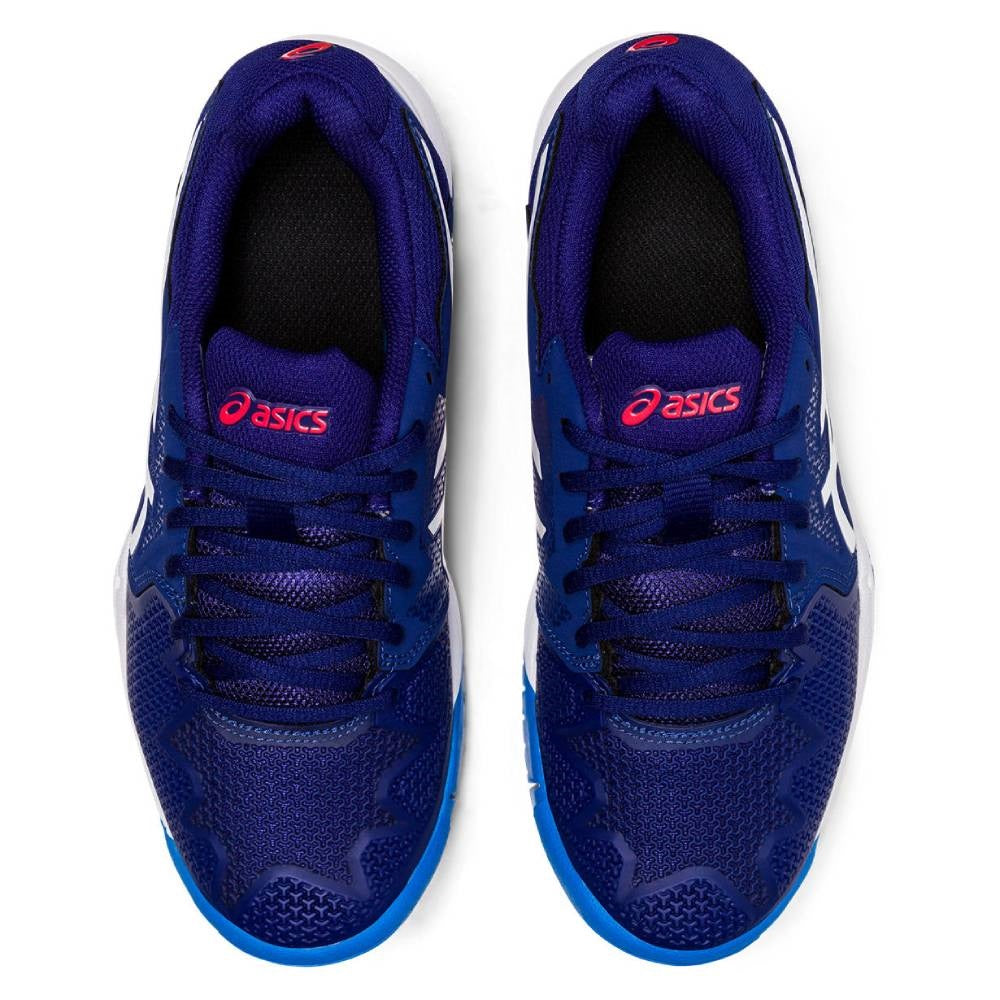 Asics Gel GS Junior Tennis Shoe (Dive Blue/White) | RacquetGuys
