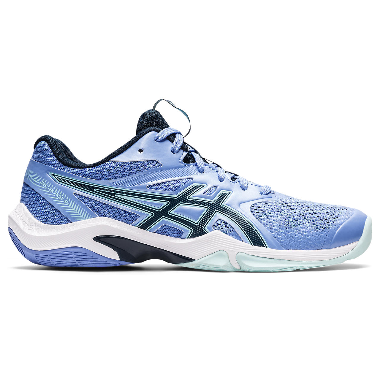 Asics Gel Blade 8 Women's Indoor Court Shoe (Periwinkle Blue/French ...