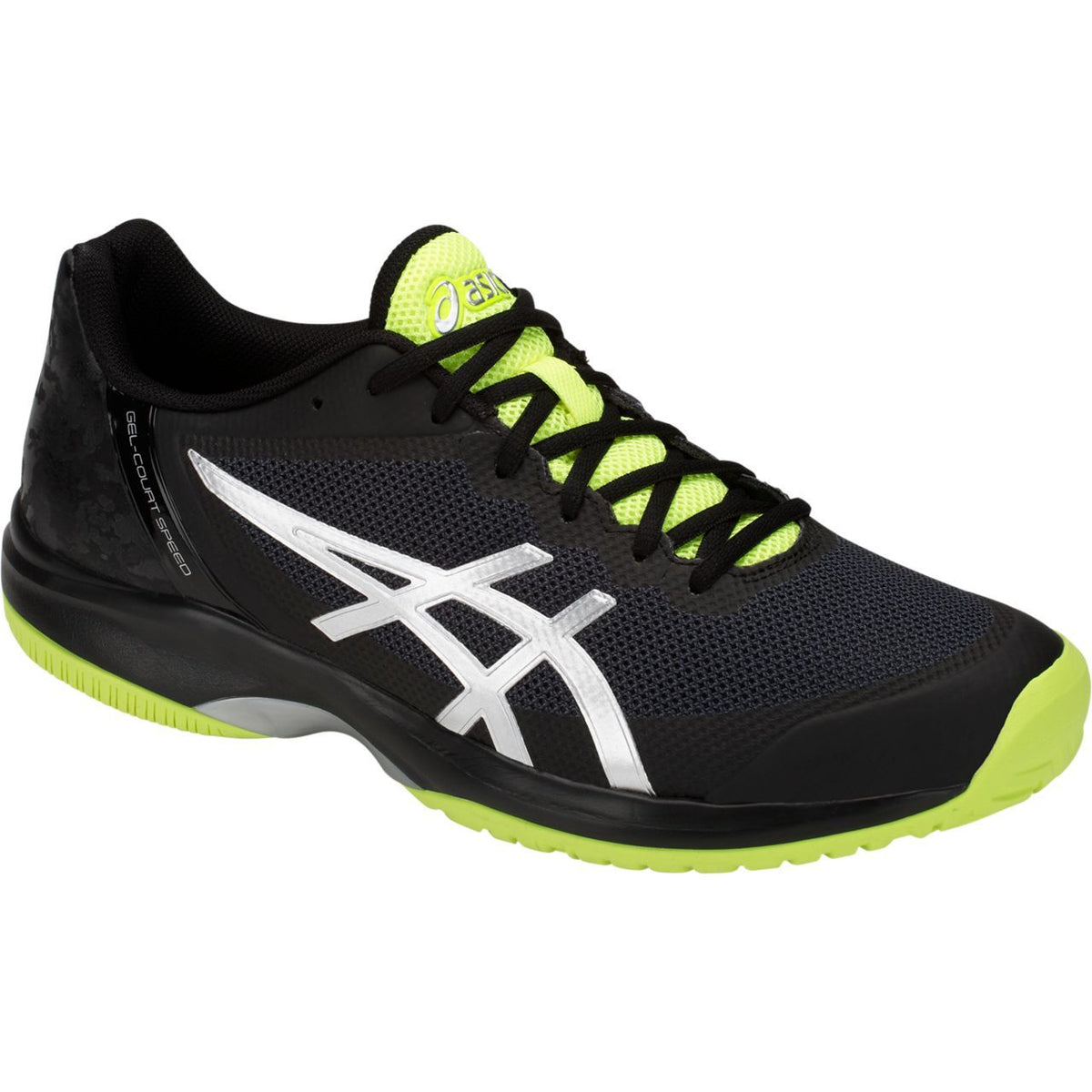 Asics Gel Court Speed Mens Tennis Shoe (Black/Flash Yellow) | www.bagssaleusa.com/louis-vuitton/