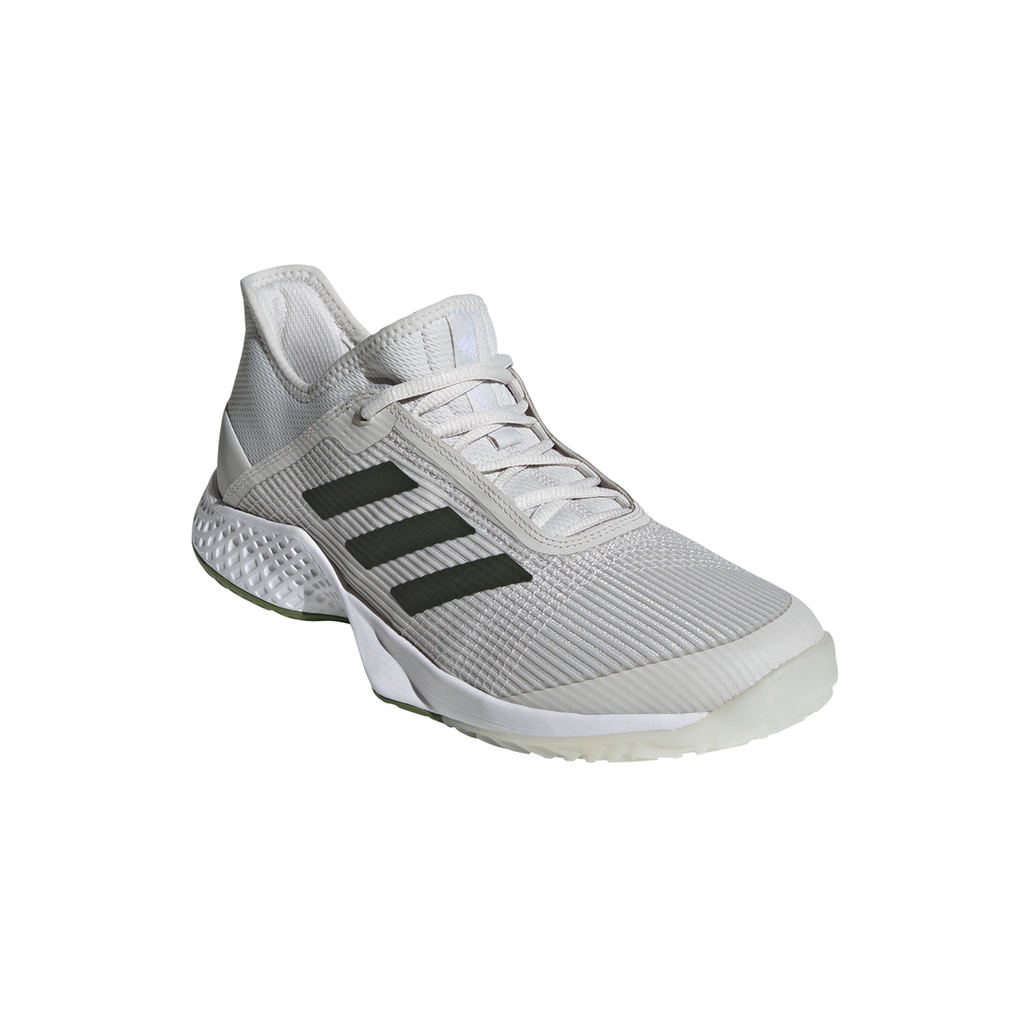 adidas Adizero Club Men's Tennis Shoe (Grey/White/Green) | RacquetGuys