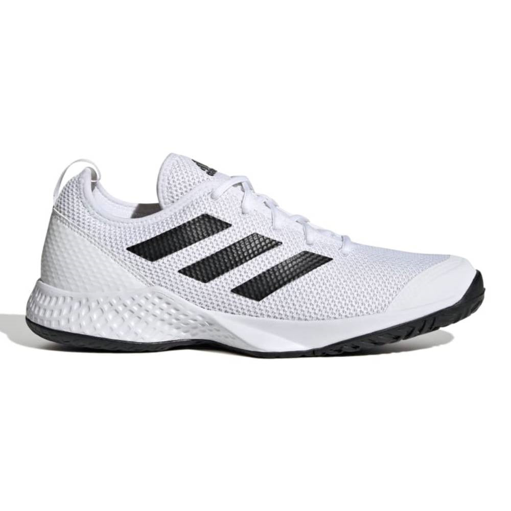 Adidas Flash Men's Tennis Shoe (White/Core Black) | RacquetGuys