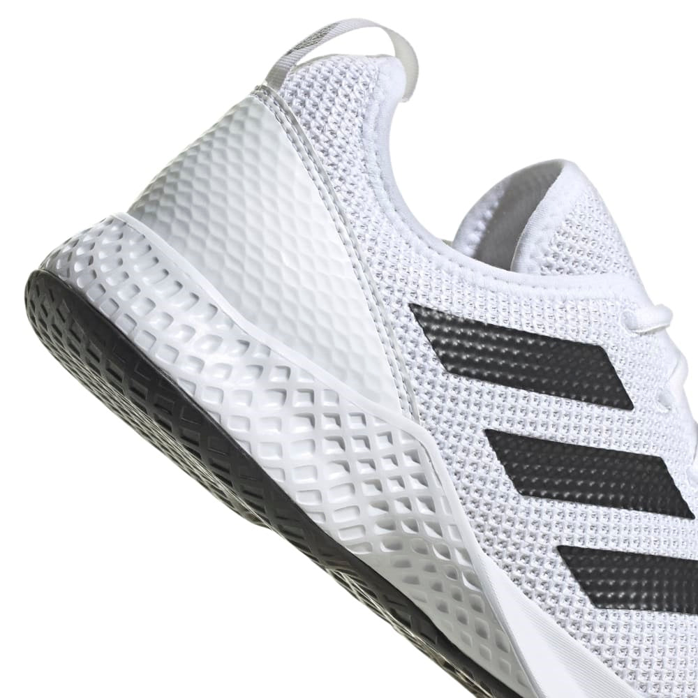 Adidas Flash Men's Tennis Shoe (White/Core Black) | RacquetGuys