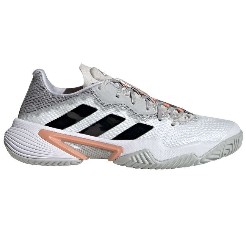 adidas Barricade Women's Tennis Shoe (Grey/Black/Blush) | RacquetGuys