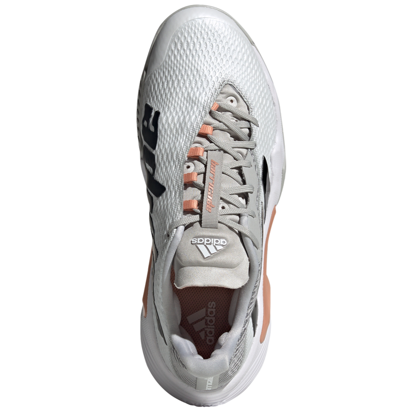 adidas Women's Tennis Shoe (Grey/Black/Blush) | RacquetGuys