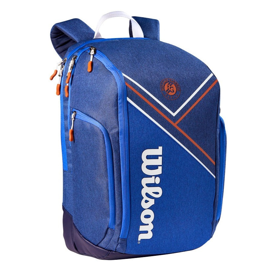 Toelating Migratie Kindercentrum Wilson Super Tour Roland Garros Backpack Racquet Bag (Blue) | RacquetGuys