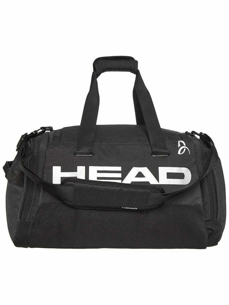 Head Djokovic Duffle Bag (Black/White) - RacquetGuys