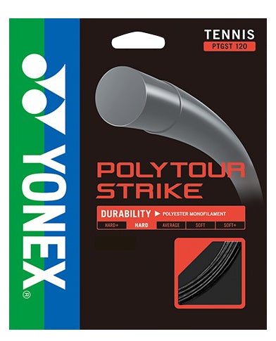 Yonex Poly Tour Strike 17/1.20 Tennis String Reel (Black