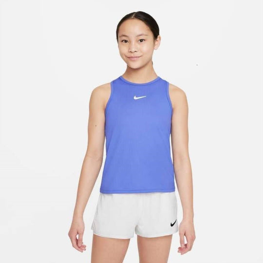 Nike Girls' Dri-FIT Victory Tank (Elemental Pink/White