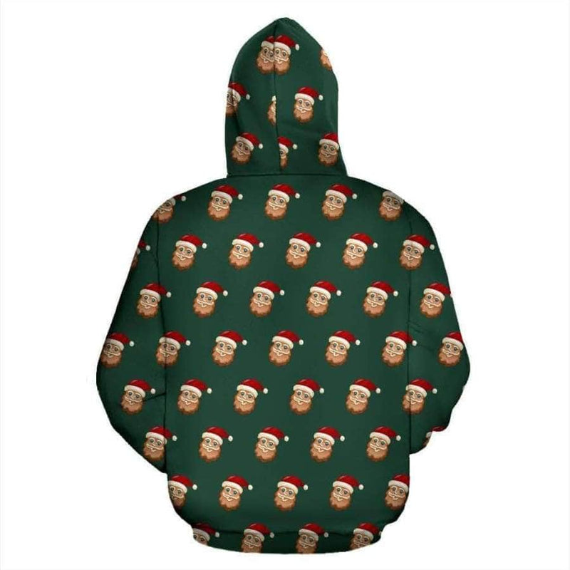 santa zip up hoodie